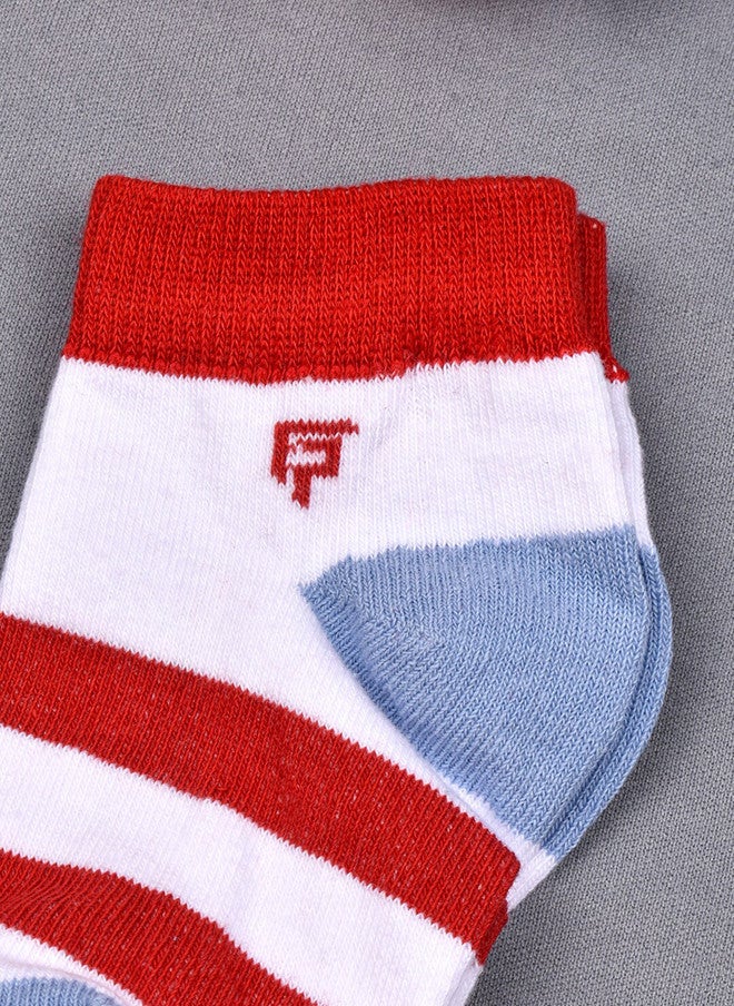 FOOTPRINTS FOOTPRINT 3 Pairs Infant Kids Patterned Ankle-Length Organic Cotton Socks - Image 4